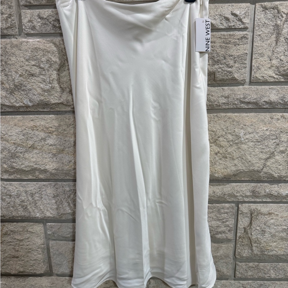 Nine West Women's White A-Line Skirt